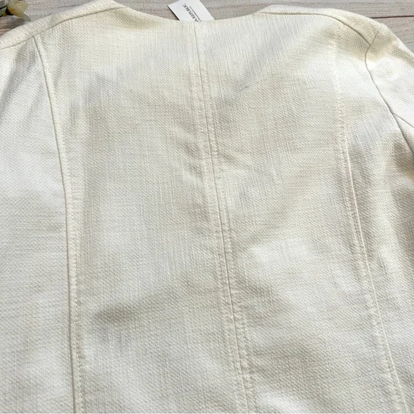 Banana Republic Tweed Asymmetrical Zip Blazer Moto Jacket - Picture 8 of 15